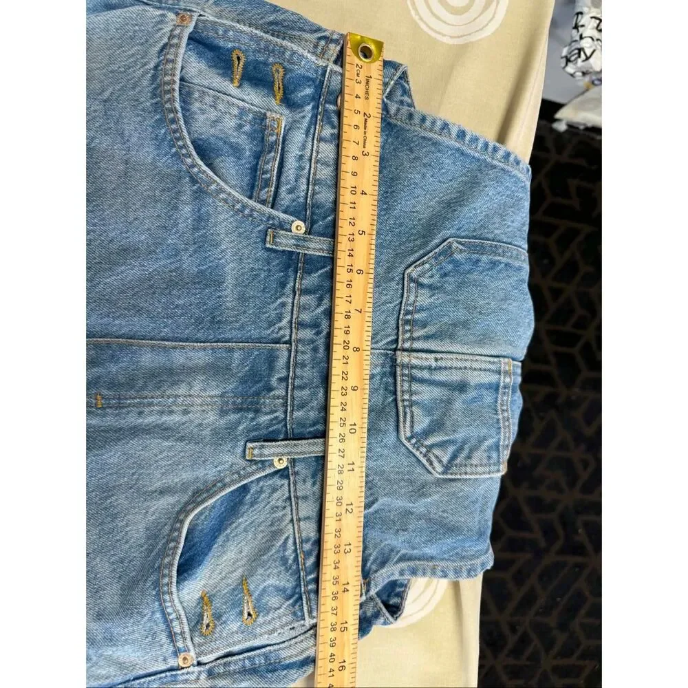New Free People We The Free Good Luck Barrel Overalls Size XL